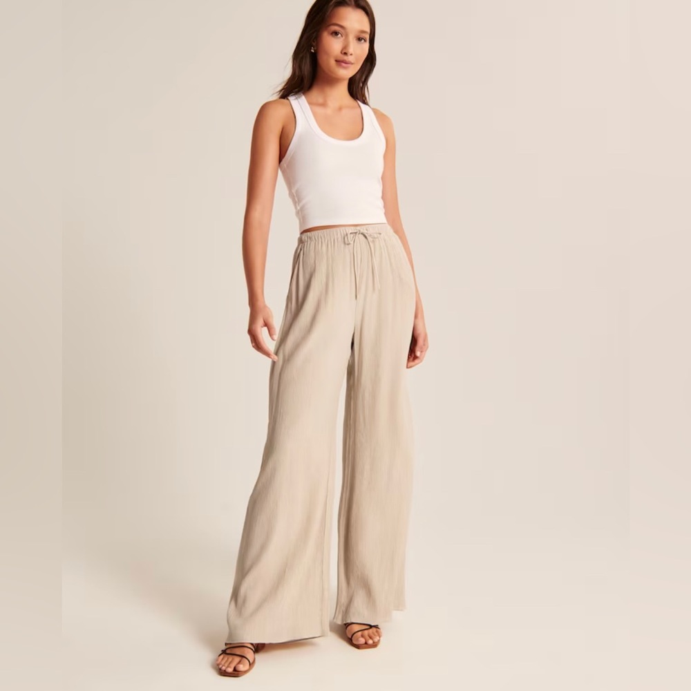 Crinkle Wide Leg pants
